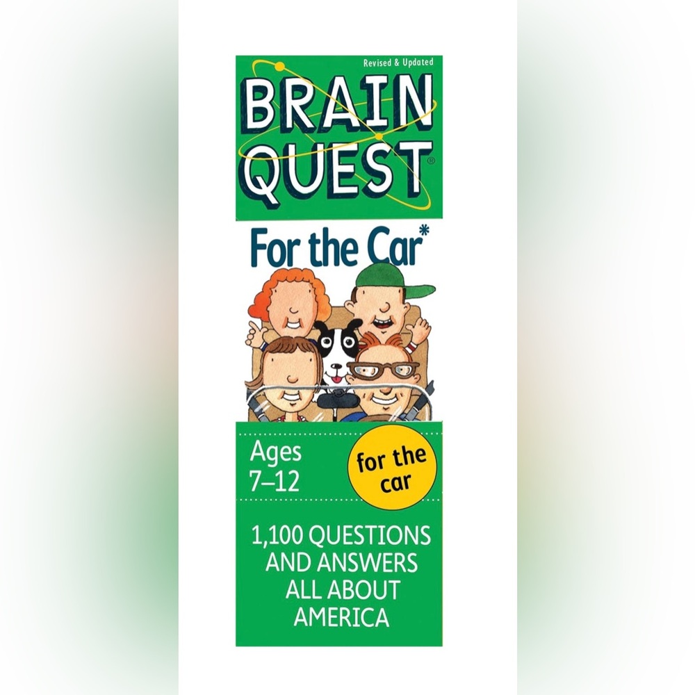 Workman Brain Quest Cards For The Car Ages 7 & Up 1,100 Questions About America
